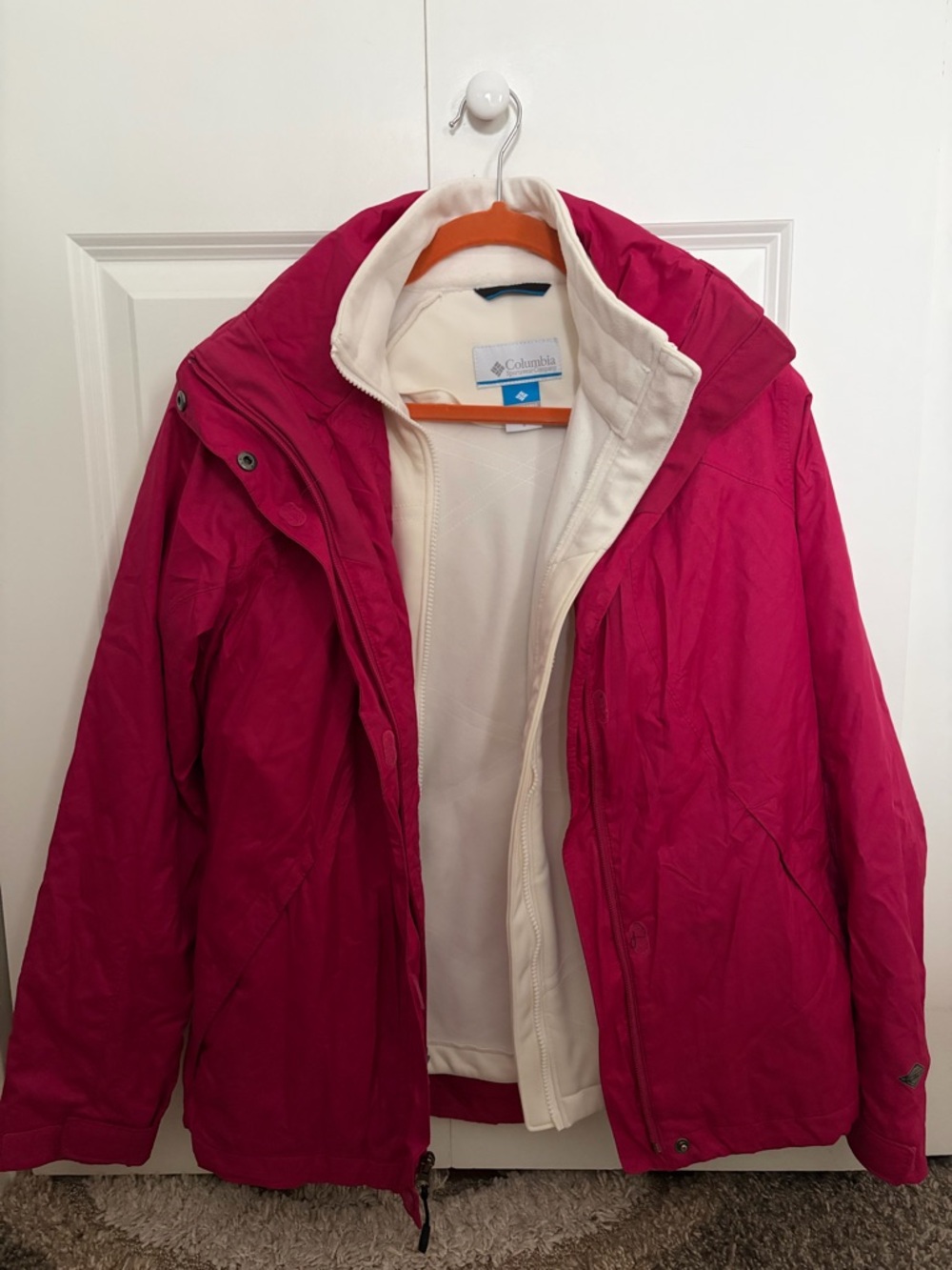 Columbia Cream and Pink Women's Jacket